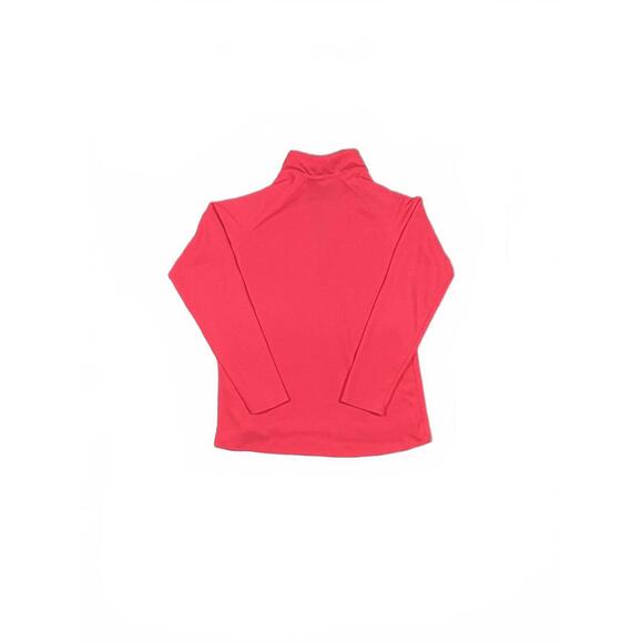Under Armour Golf Women's Coral Pink Long Sleeve Quarter Zip Activewear Top - XL - Picture 7 of 7